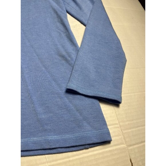 Lilly Pulitzer Luxletic Areli Pullover Top Blue Criss Cross Back Size M - Picture 9 of 13